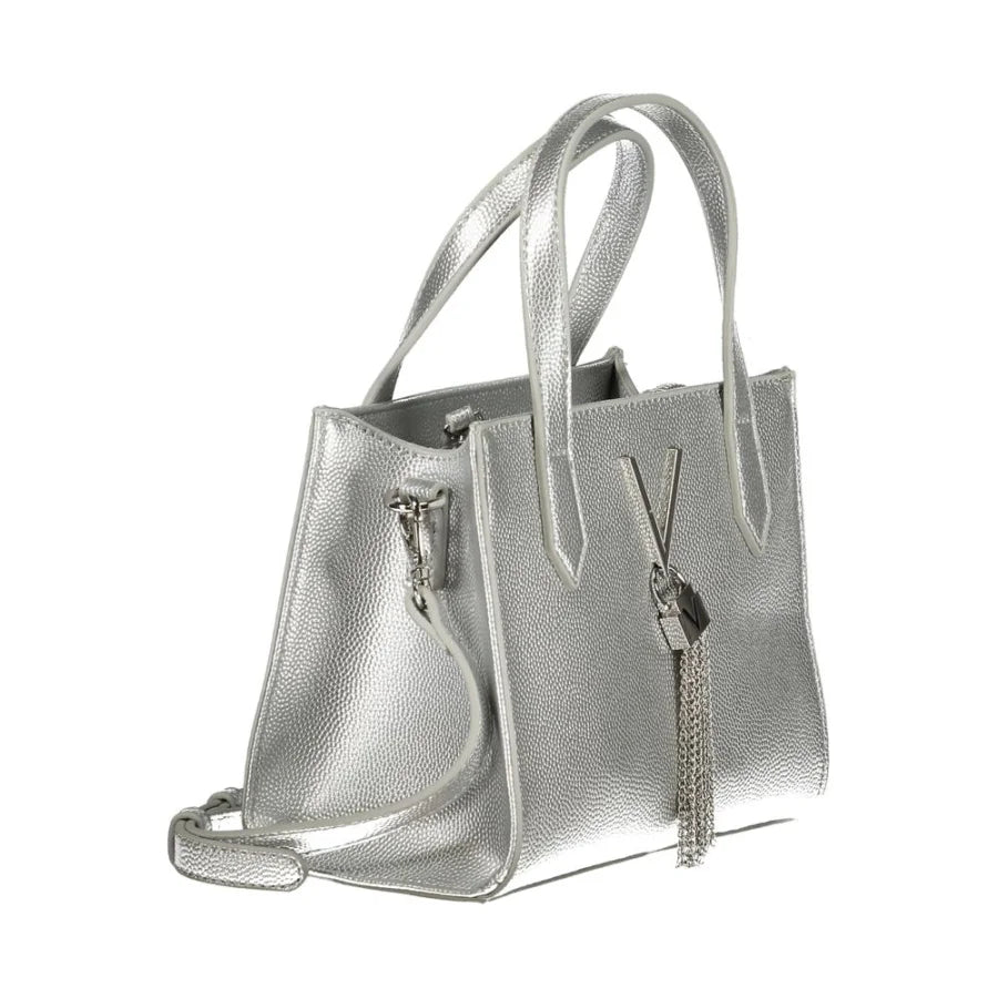 Mario Valentino Silver Polyurethane Women’s Handbag