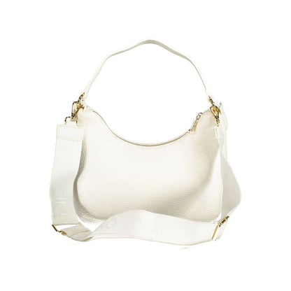 Mario Valentino White Polyethylene Handbag Eco Chic Elegance for Women