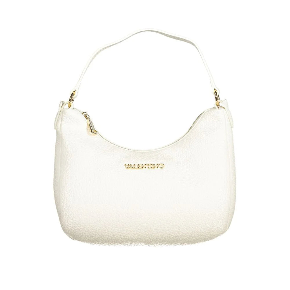 Mario Valentino White Polyethylene Handbag Eco Chic Elegance for Women
