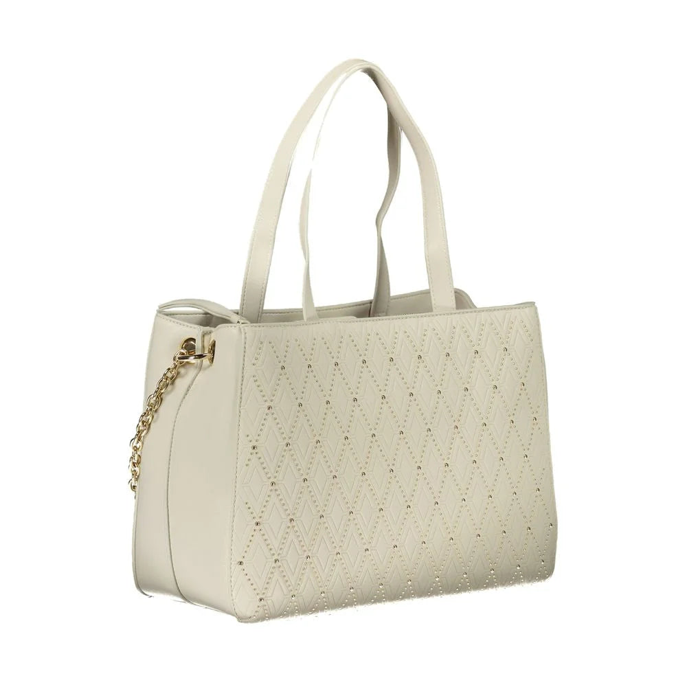 Mario Valentino White Polyethylene Handbag