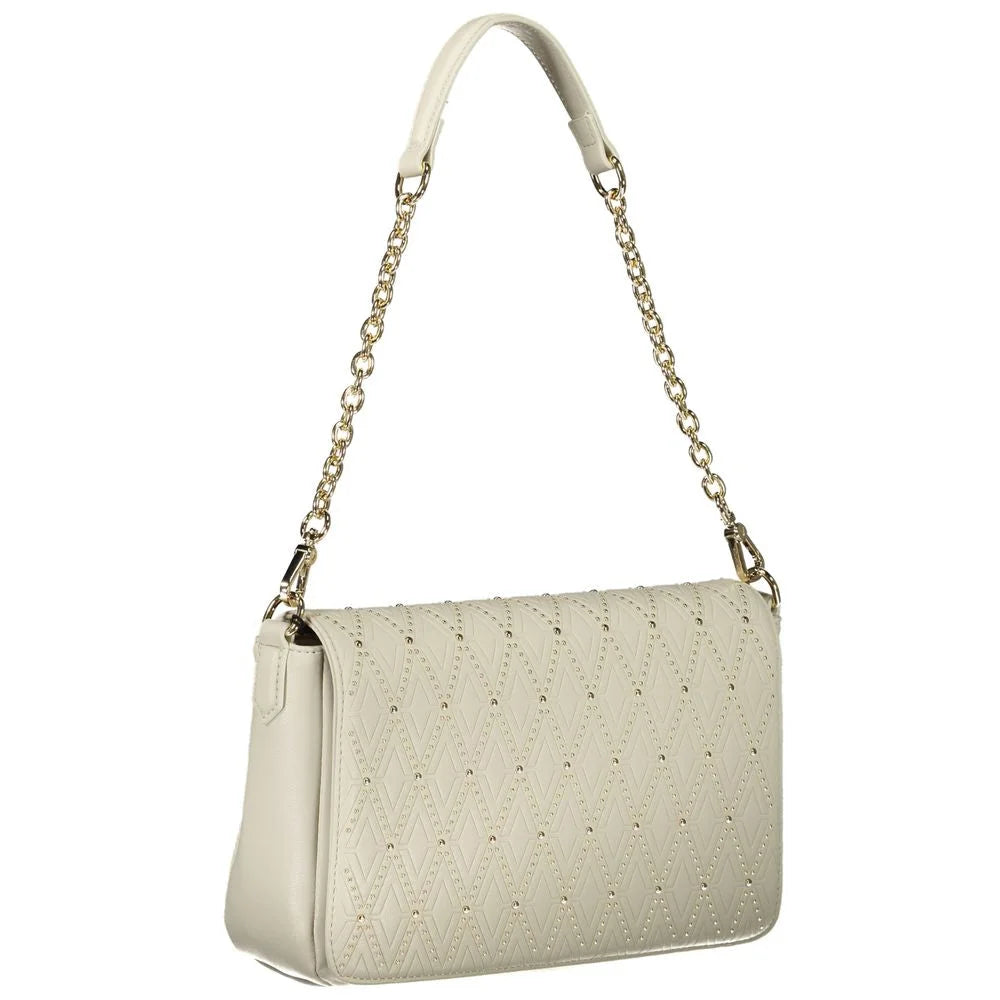 Mario Valentino White Polyurethane Women’s Shoulder Bag