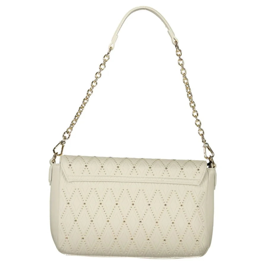Mario Valentino White Polyurethane Women’s Shoulder Bag