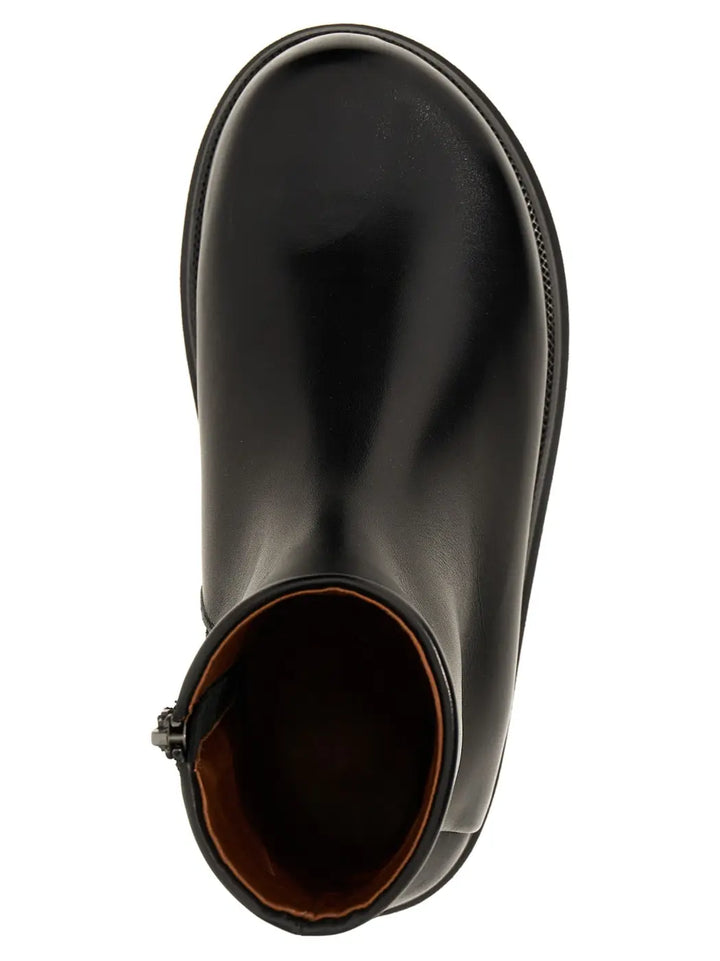 Women’s Marsell Black Calfskin Ankle Boots