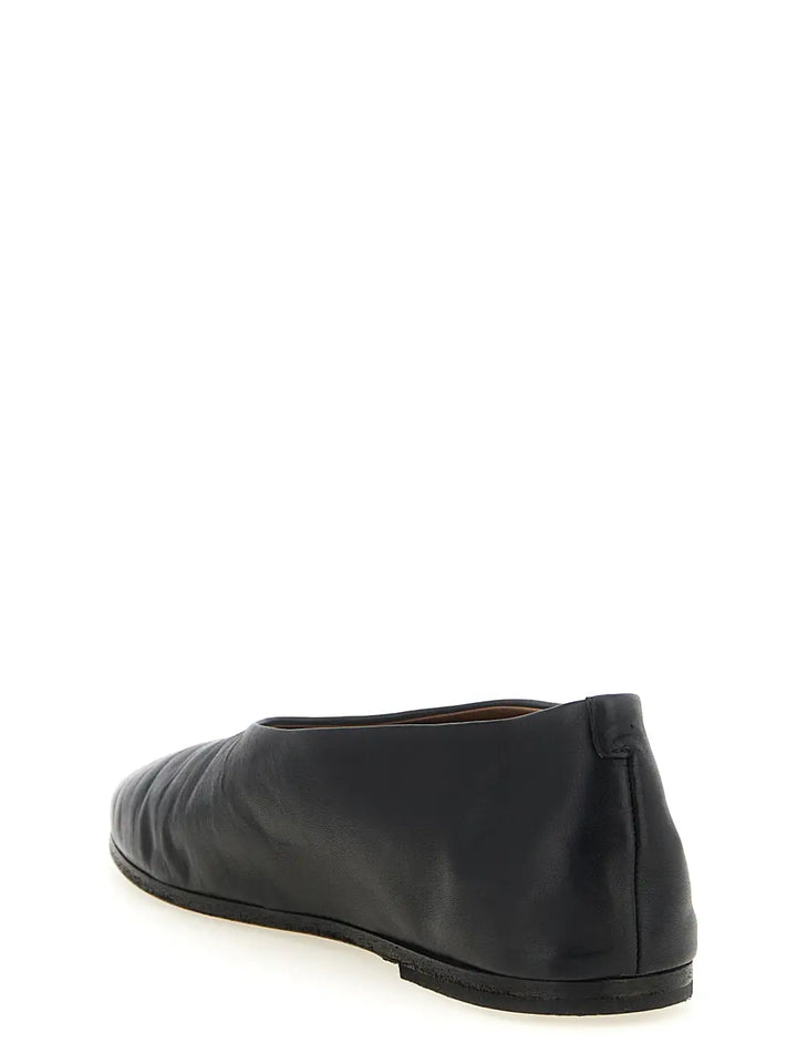 Marsell Black Calfskin Ballet Flats