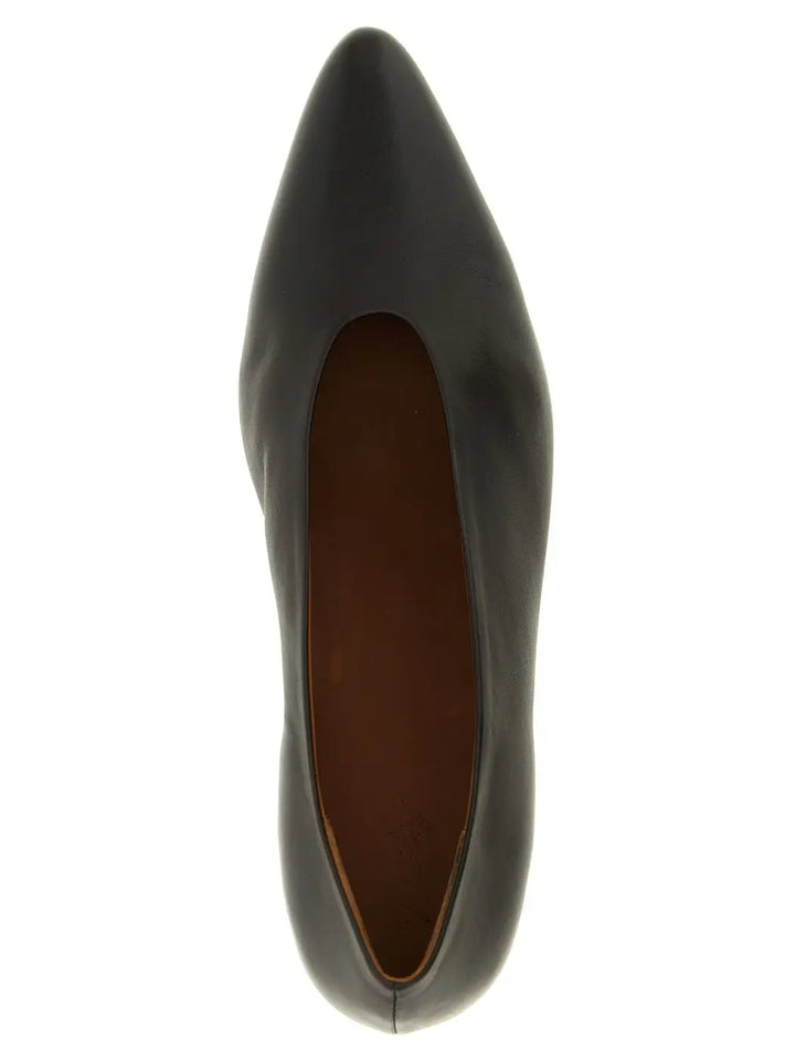 Marsell Brown Calfskin Mid Heel Pumps