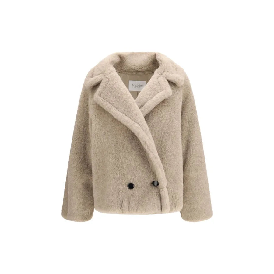 Max Mara Beige Alpaca Vicugna Pacos Coat