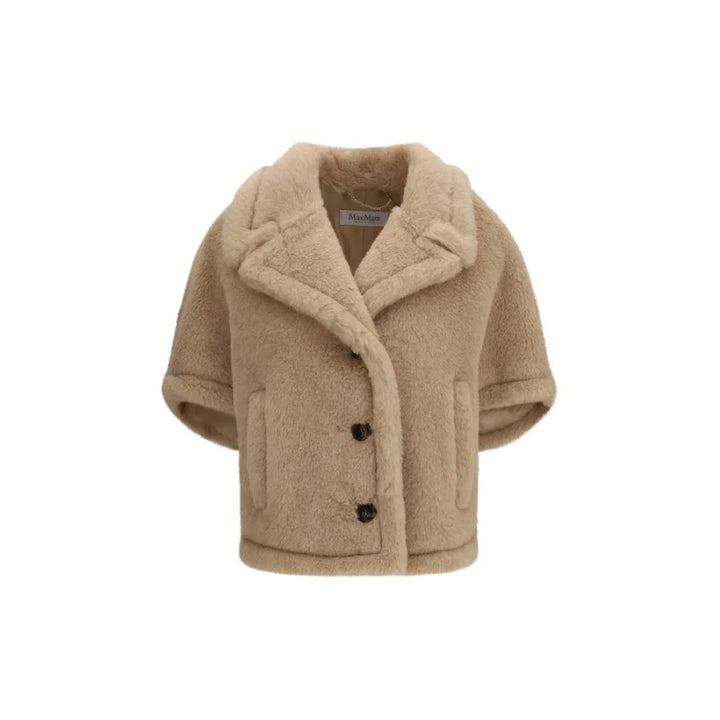 Max Mara Beige Alpaca Vicugna Pacos Coat