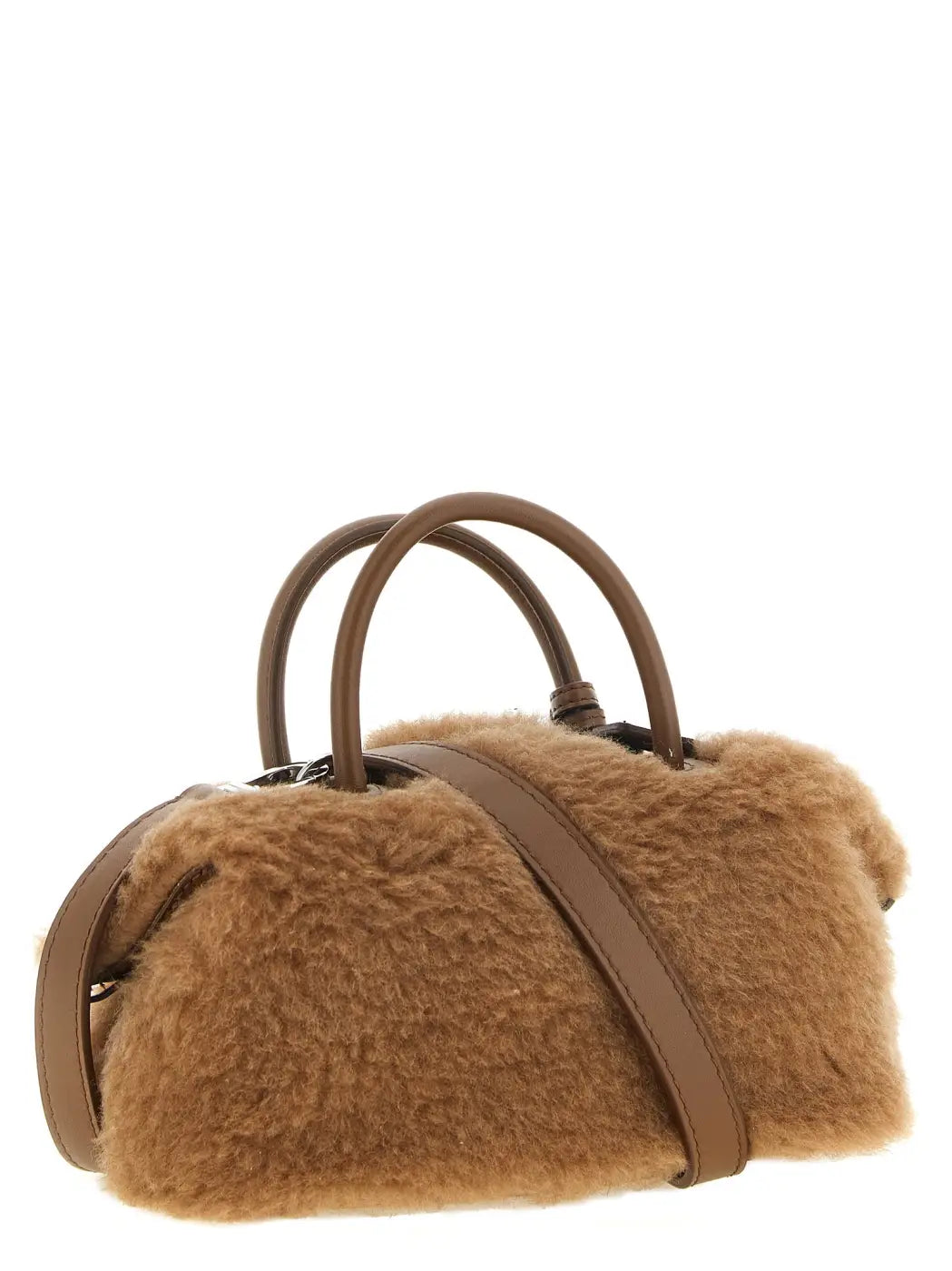 Max Mara Beige Camel Hair Handbag