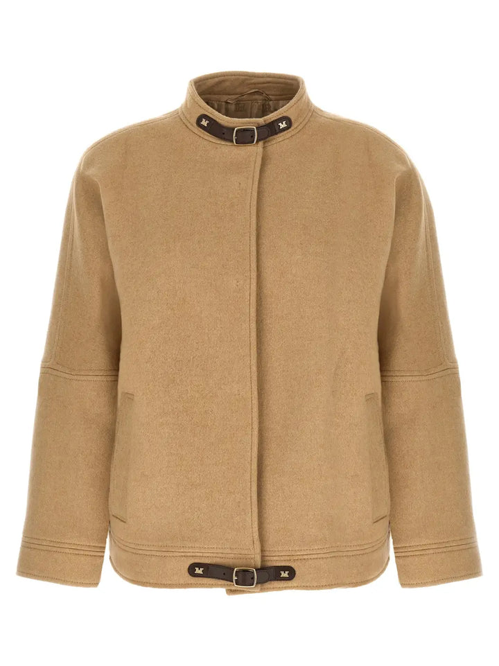 Max Mara Beige Cashmere Bomber