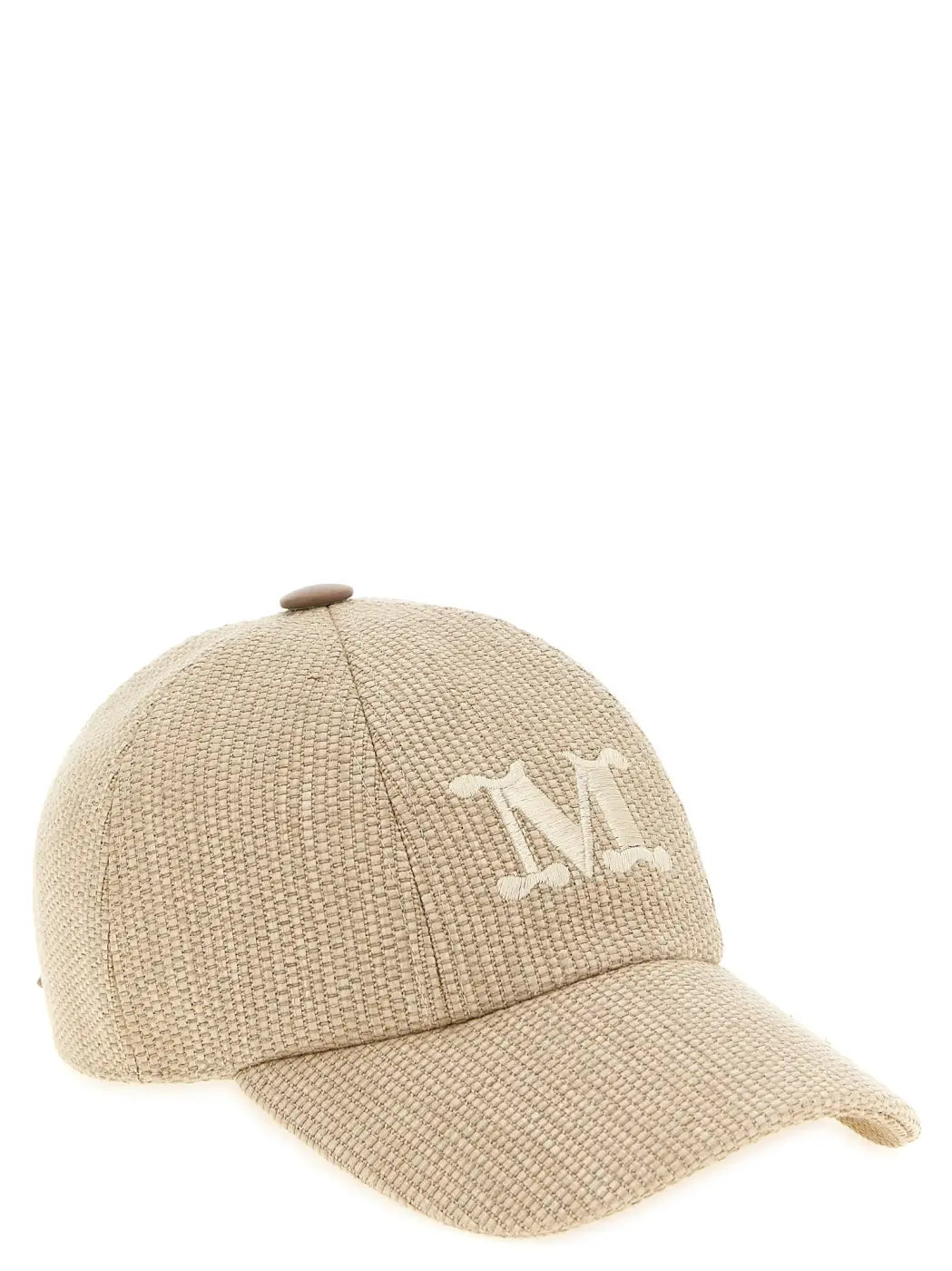Max Mara Beige Cotton Cap (baseball Hat)