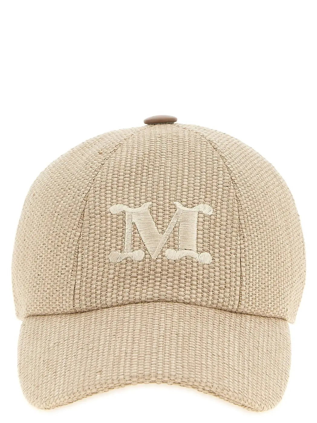 Max Mara Beige Cotton Cap (baseball Hat)