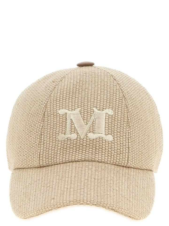 Max Mara Beige Cotton Cap (baseball Hat)