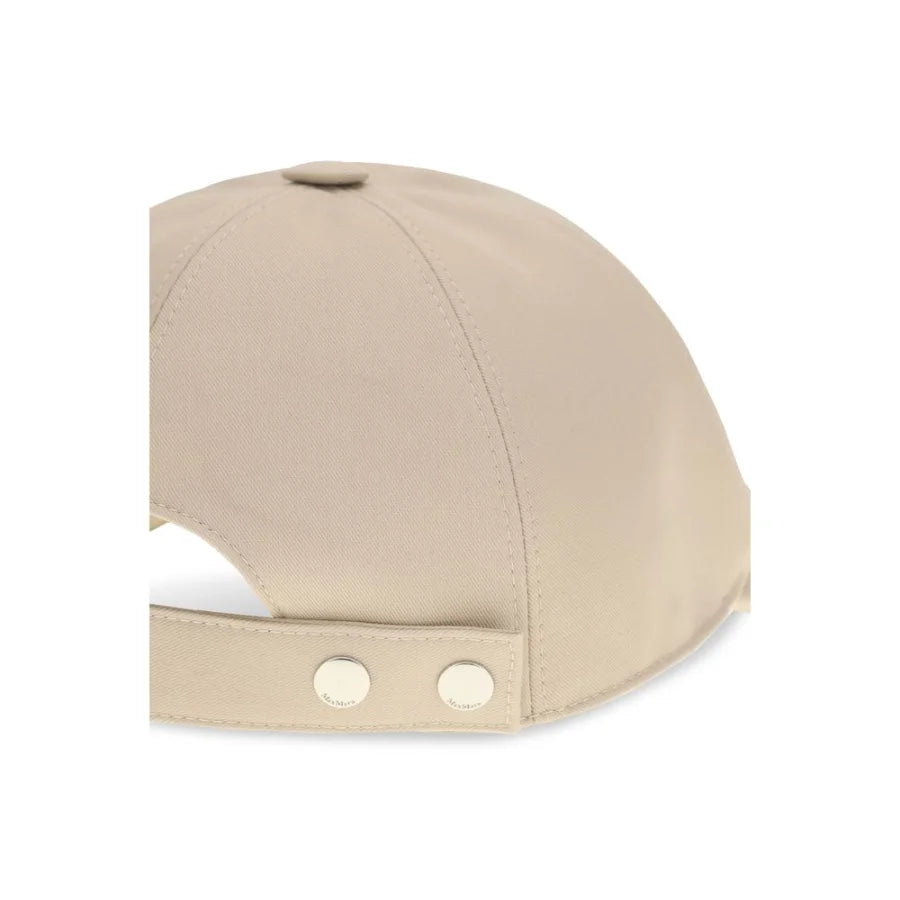 Max Mara Beige Cotton Cap (Baseball Hat)