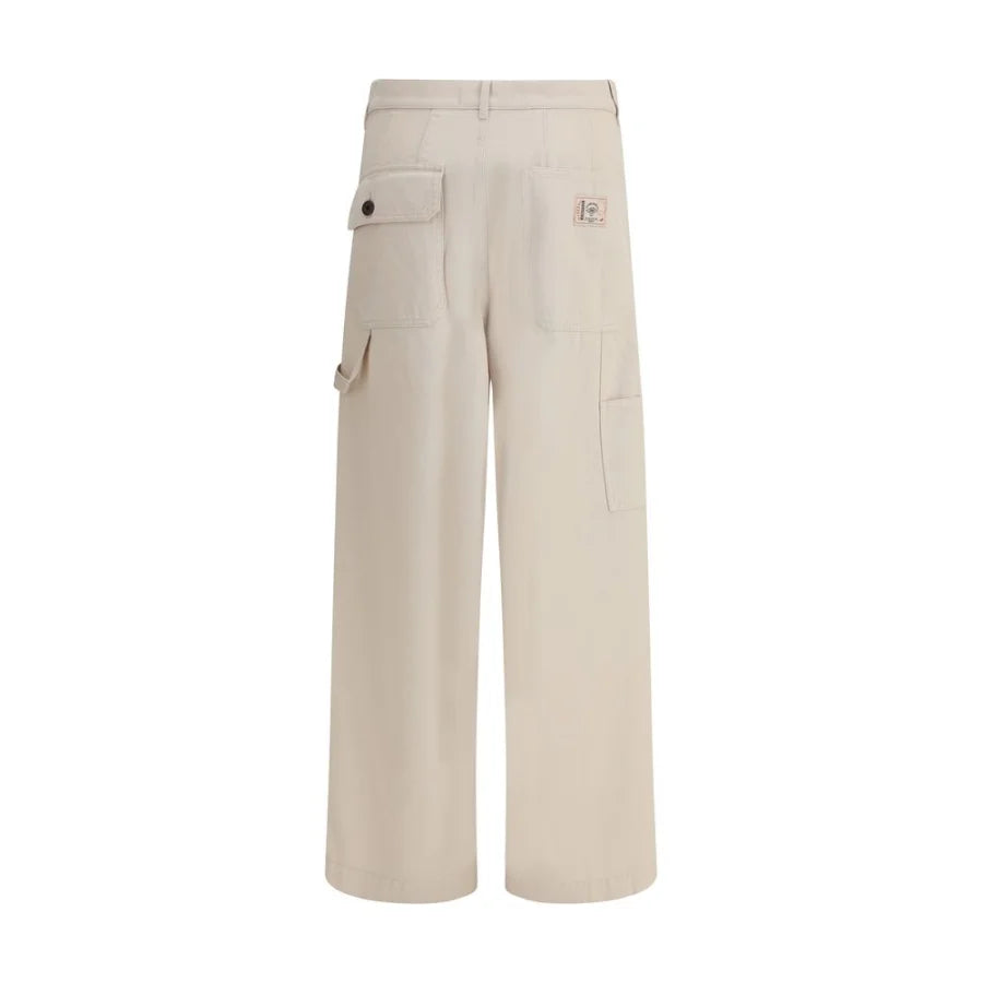 Max Mara Beige Cotton Cargo Pants