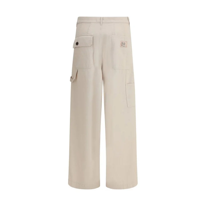 Max Mara Beige Cotton Cargo Pants