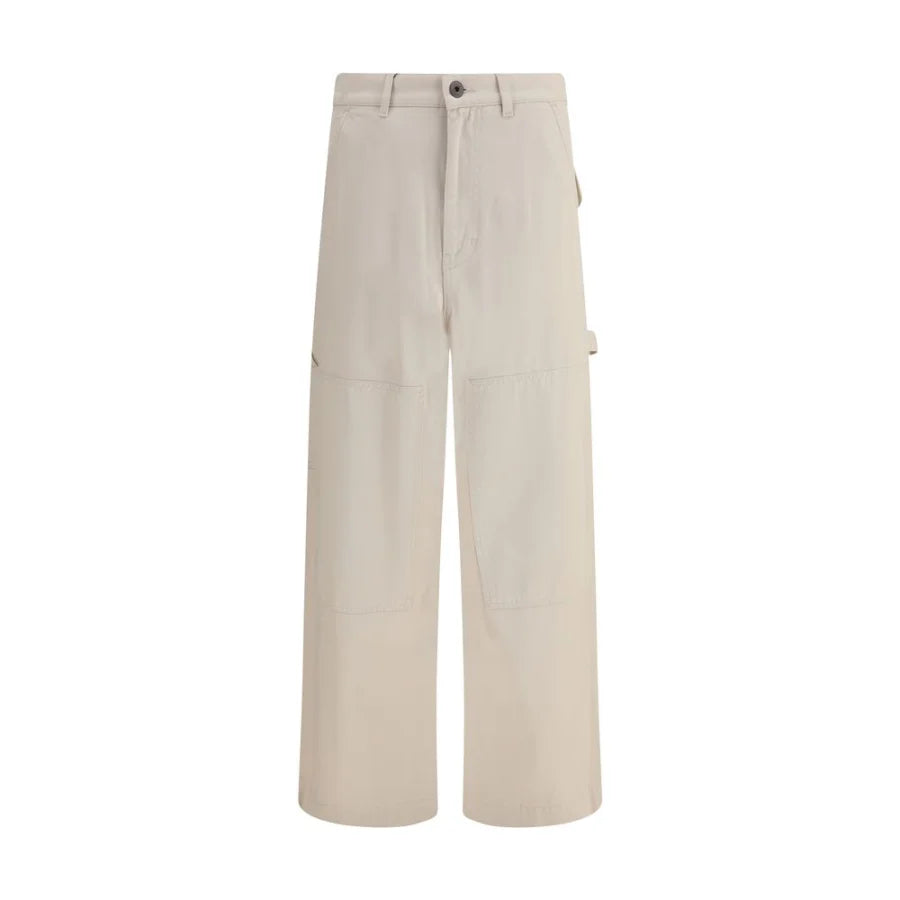 Max Mara Beige Cotton Cargo Pants