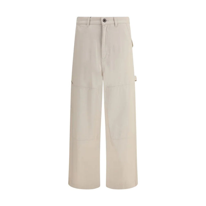 Max Mara Beige Cotton Cargo Pants