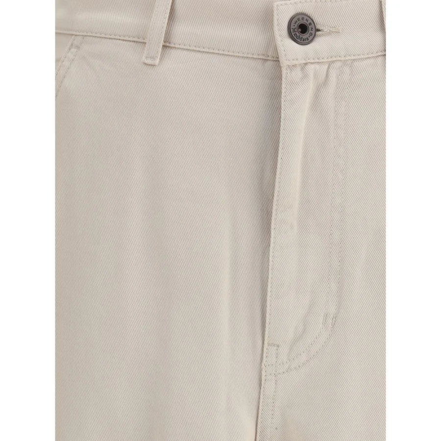 Max Mara Beige Cotton Cargo Pants