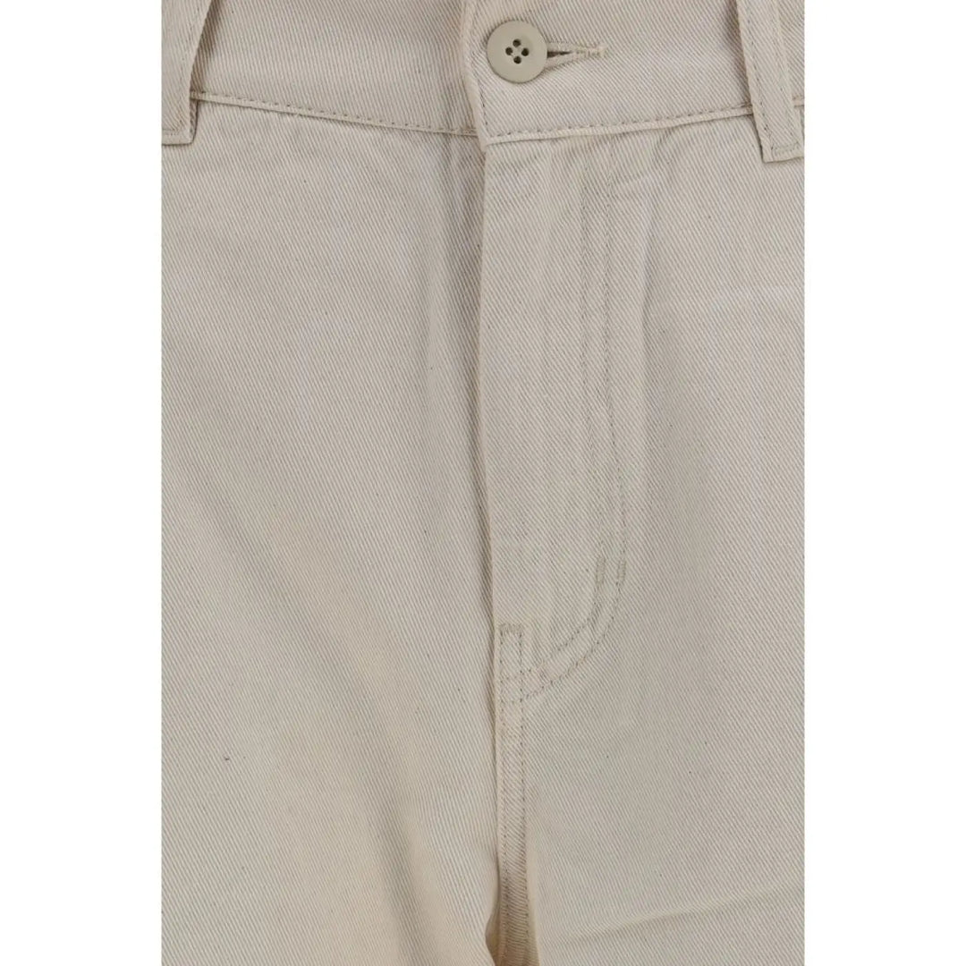 Max Mara Beige Cotton Casual Pants