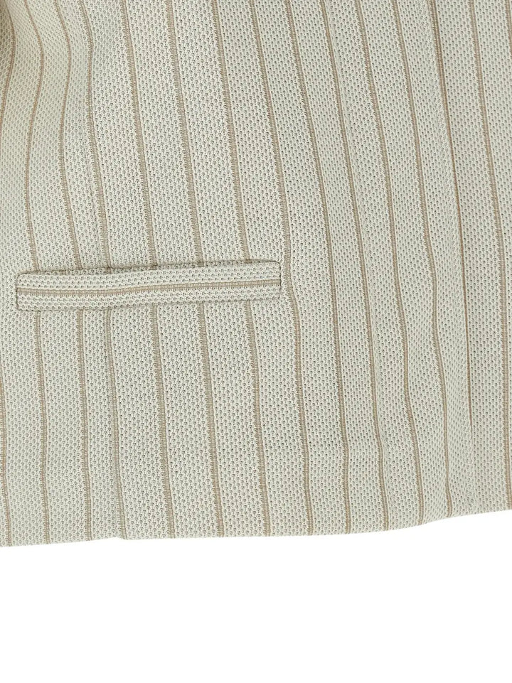 Max Mara Beige Cotton Full-length Jacket