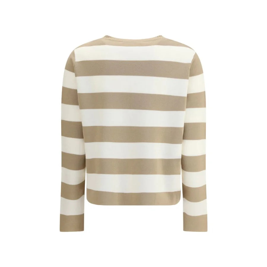 Max Mara Beige Fleece Wool Sweatshirt