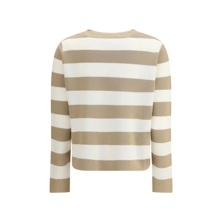 Max Mara Beige Fleece Wool Sweatshirt