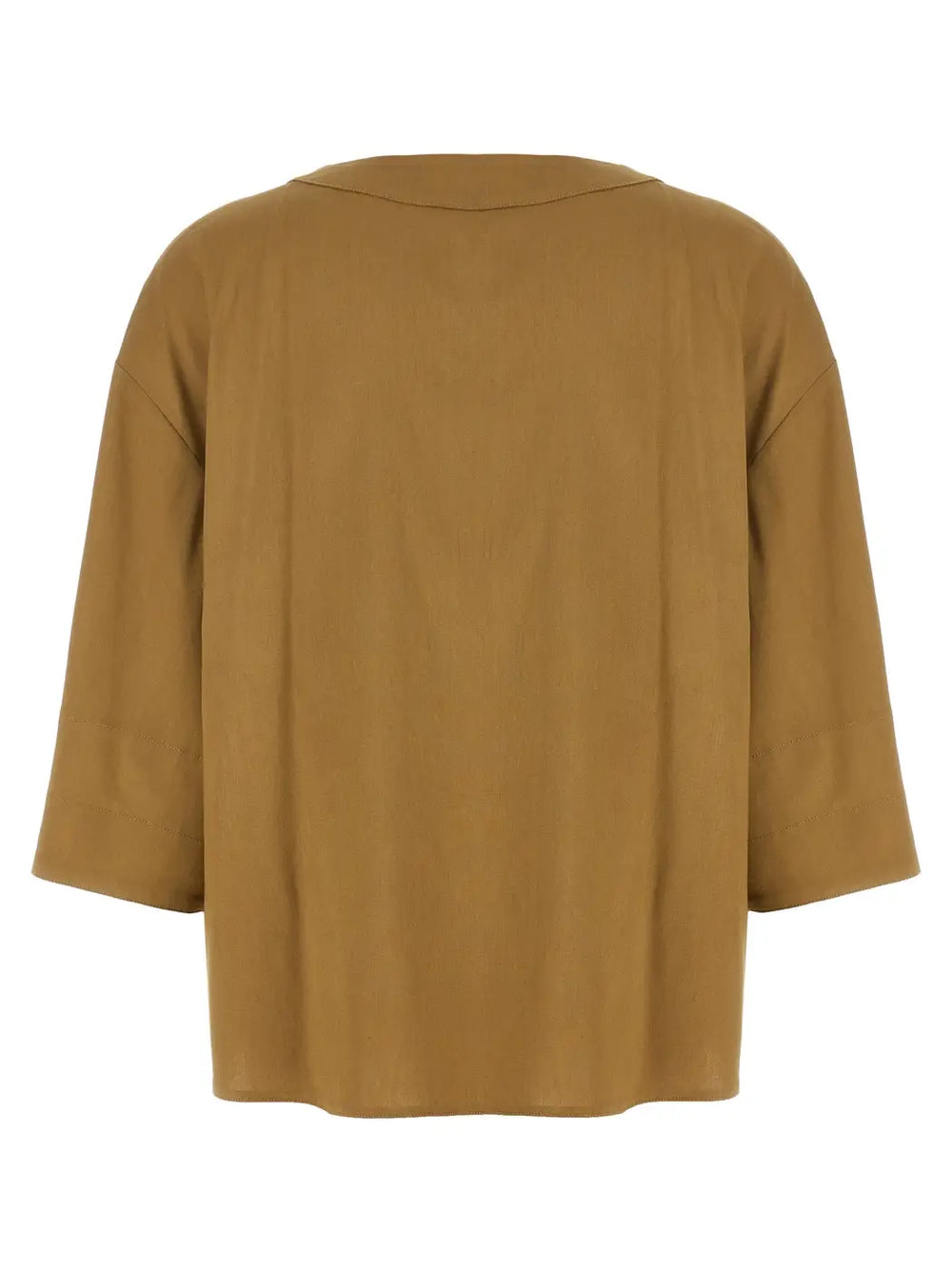 Max Mara Beige Linen Blouse