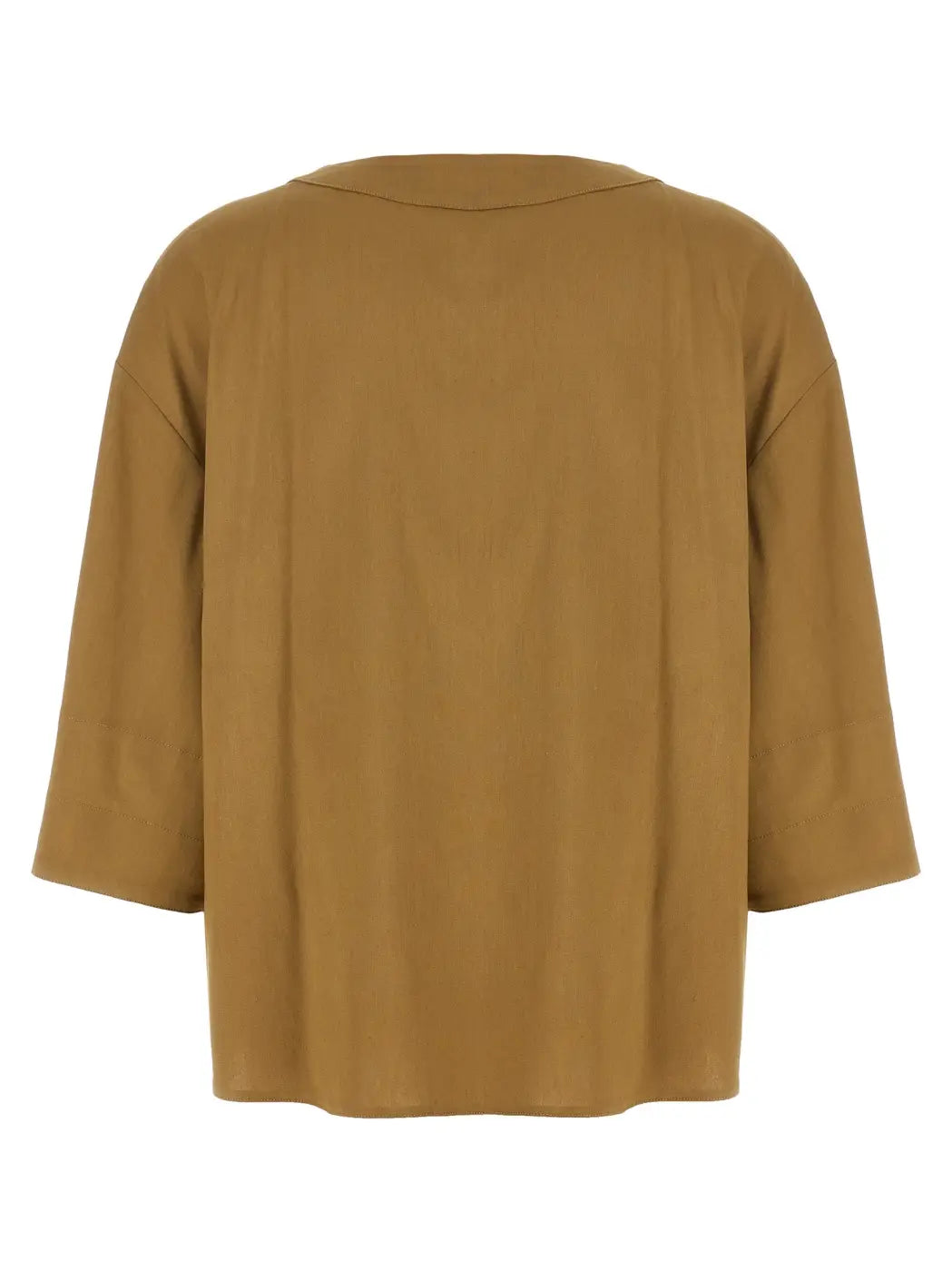 Max Mara Beige Linen Blouse