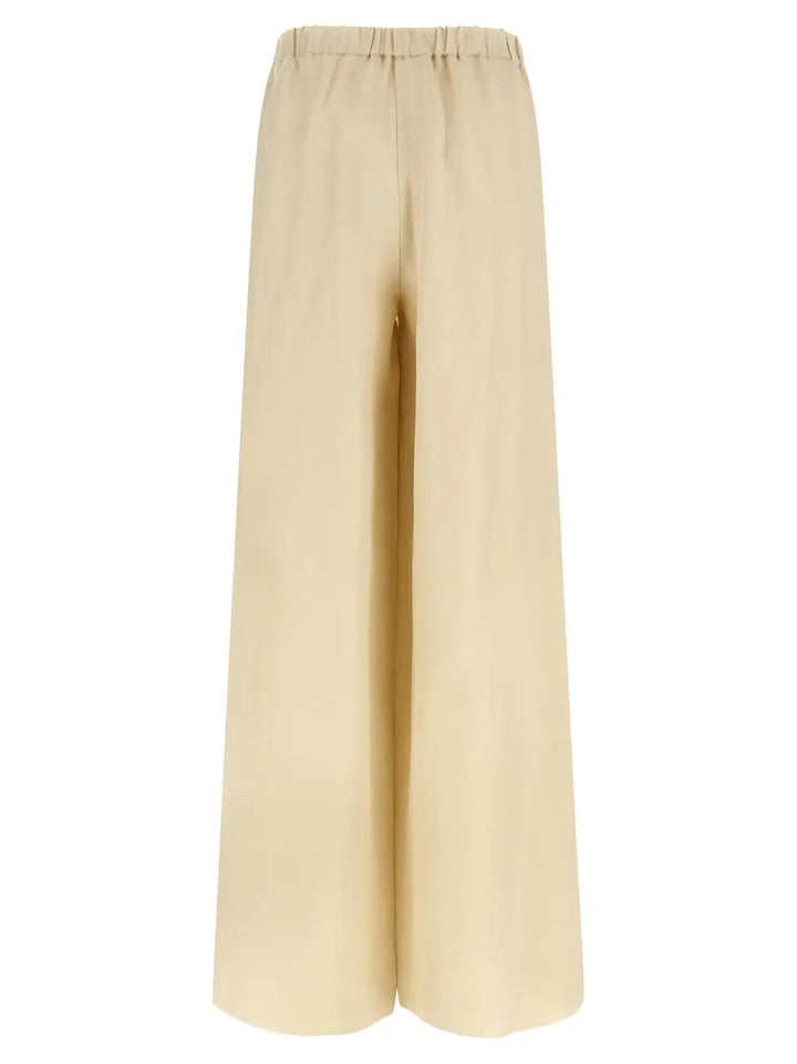 Max Mara Beige Linen Casual Pants