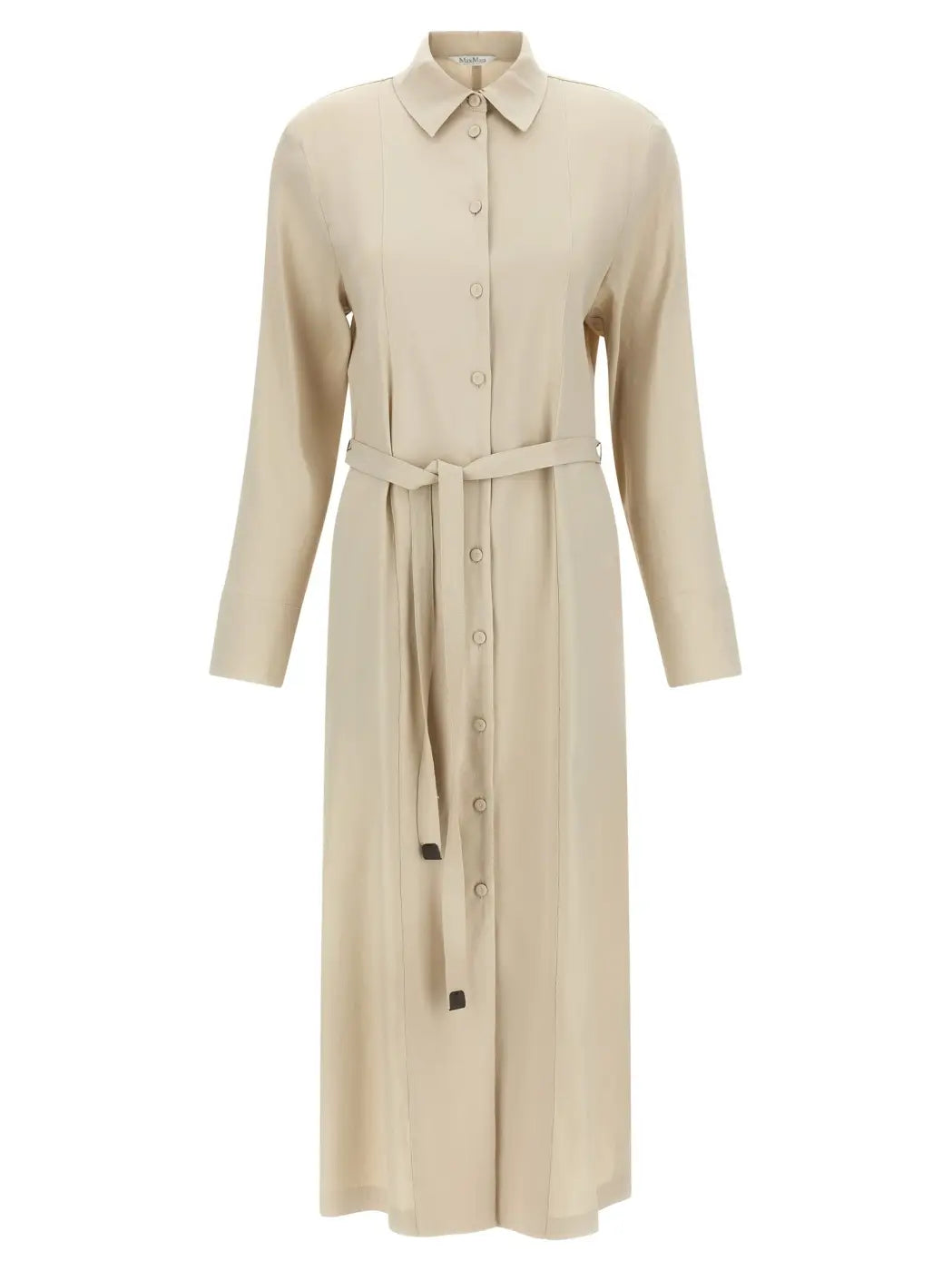Max Mara Beige Linen Long Dress