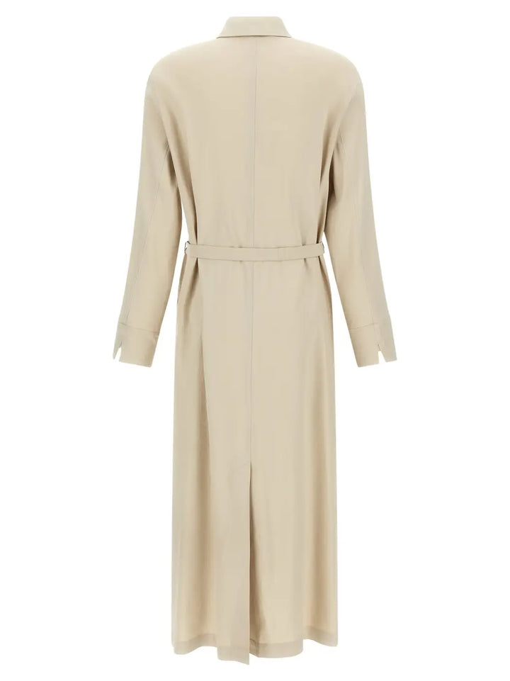 Max Mara Beige Linen Long Dress
