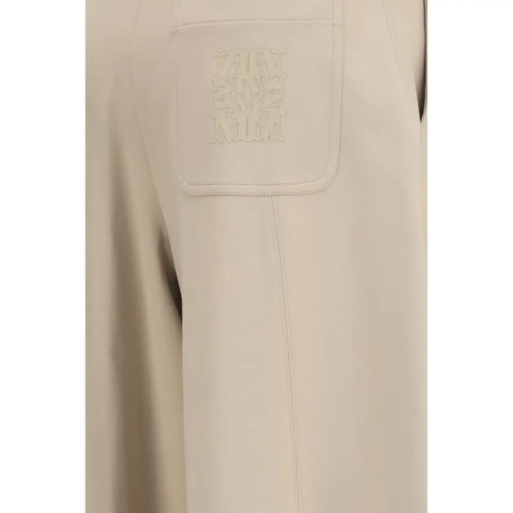 Max Mara Beige Polyamide Athletic Pants