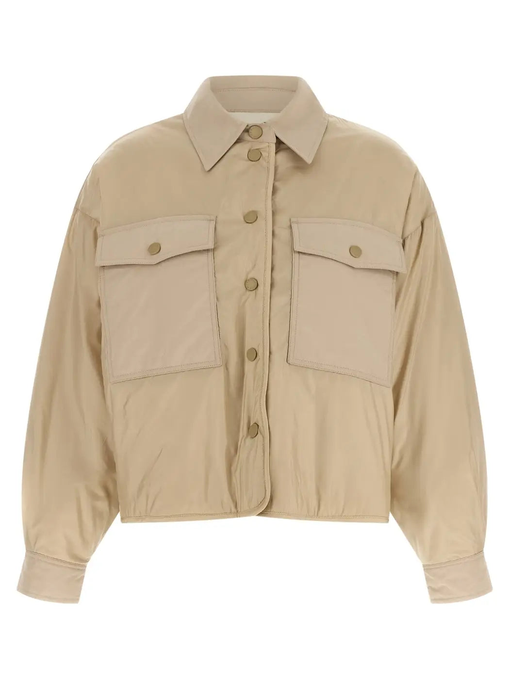 Max Mara Beige Polyester Full-length Jacket