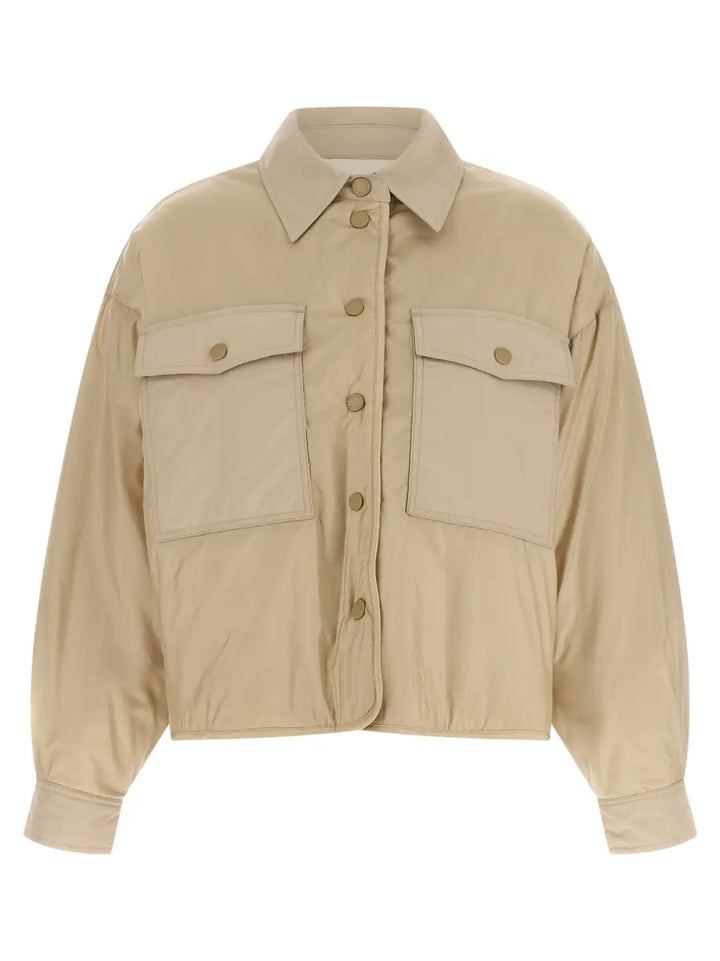 Max Mara Beige Polyester Full-length Jacket