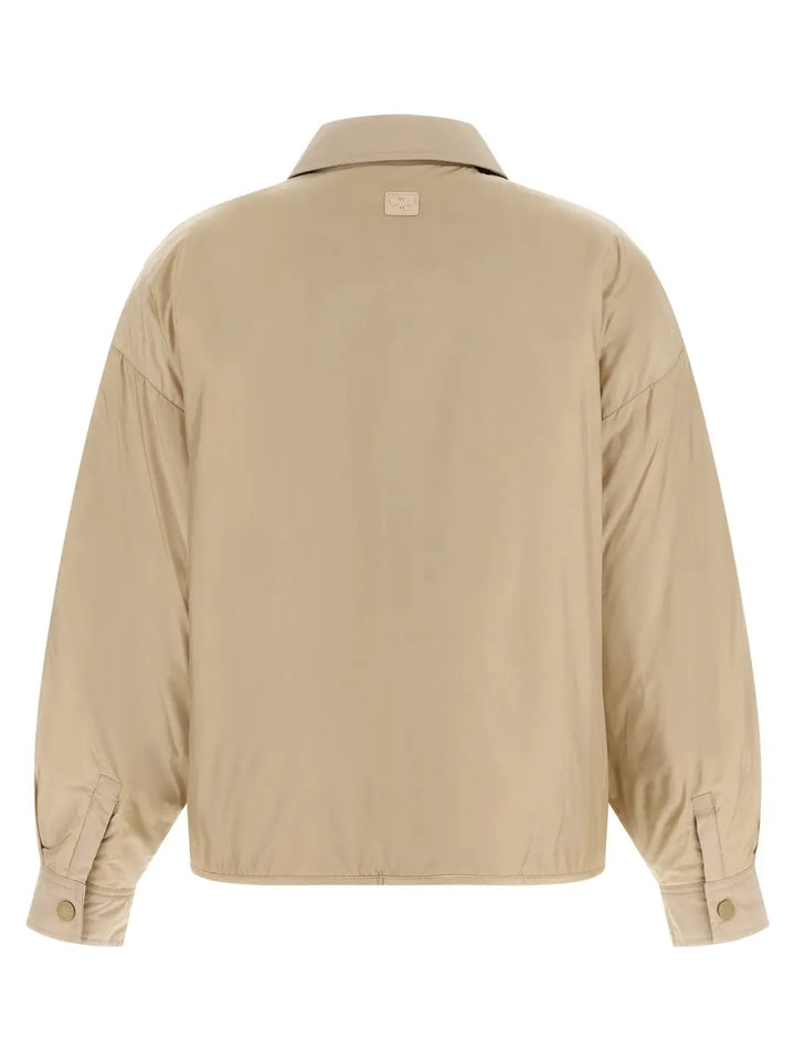 Max Mara Beige Polyester Full-length Jacket