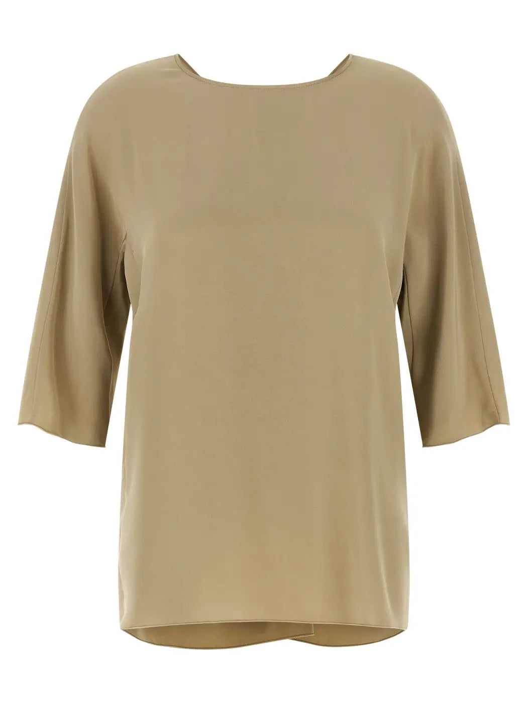 Max Mara Beige Silk Blouse