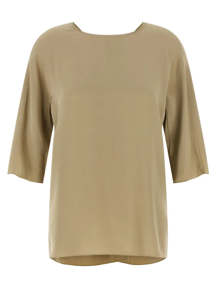 Max Mara Beige Silk Blouse