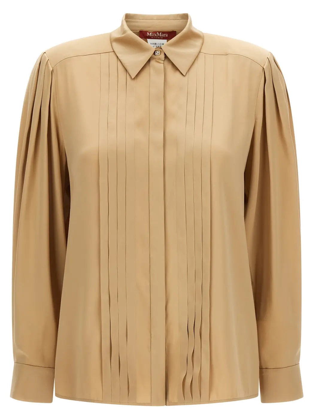 Max Mara Beige Silk Blouse