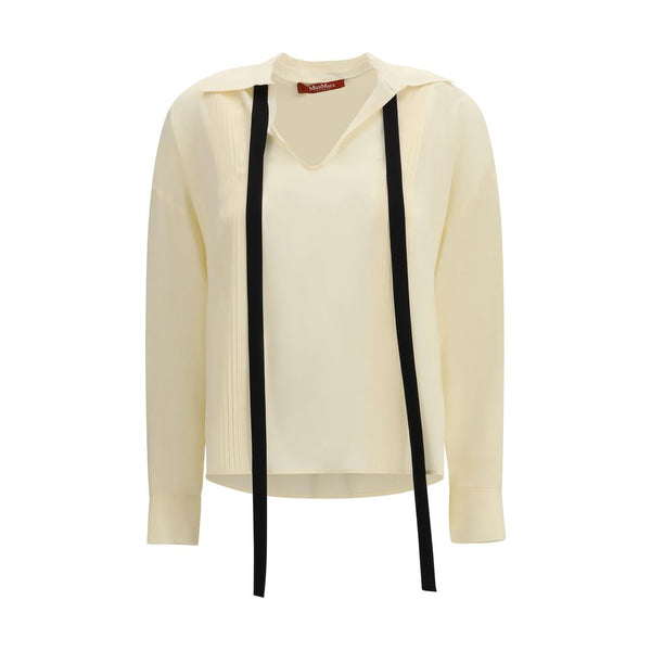 Max Mara Blouses - Women’s Beige Silk Blouse