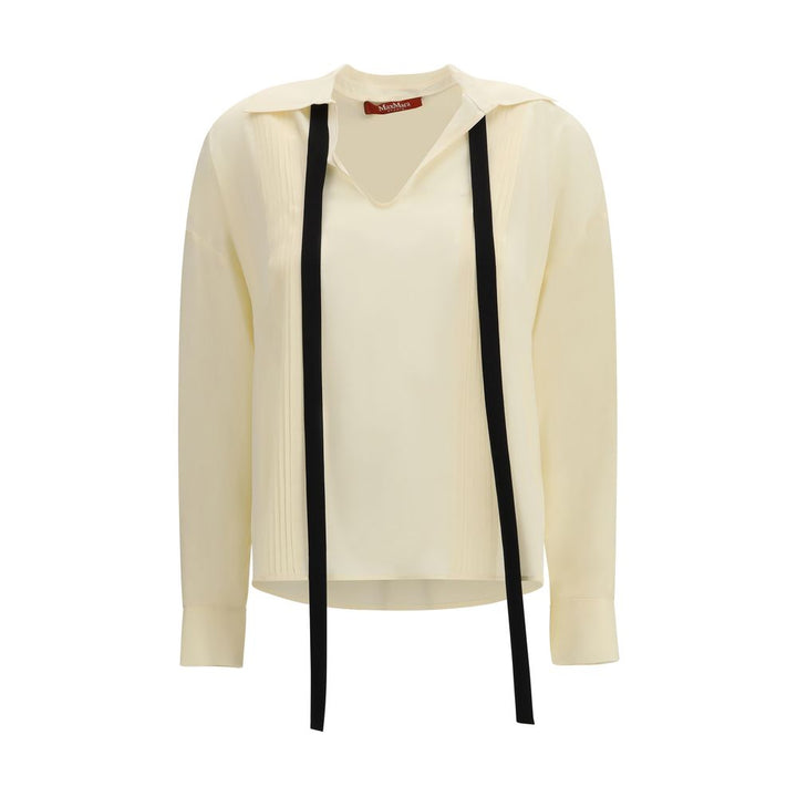 Max Mara Blouses - Women’s Beige Silk Blouse