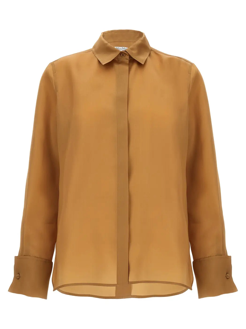 Max Mara Beige Silk Blouse