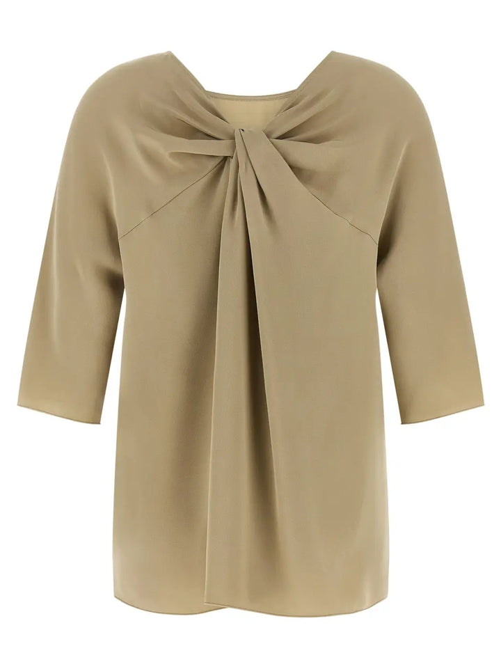 Max Mara Beige Silk Blouse