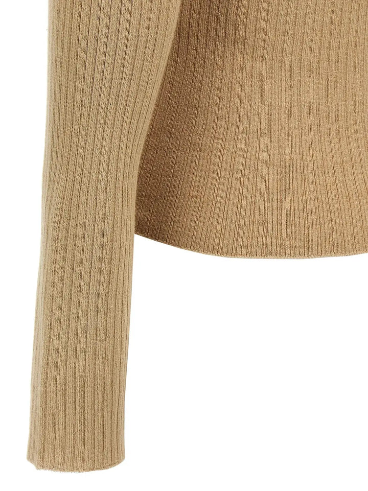 Max Mara Beige Silk Cardigan