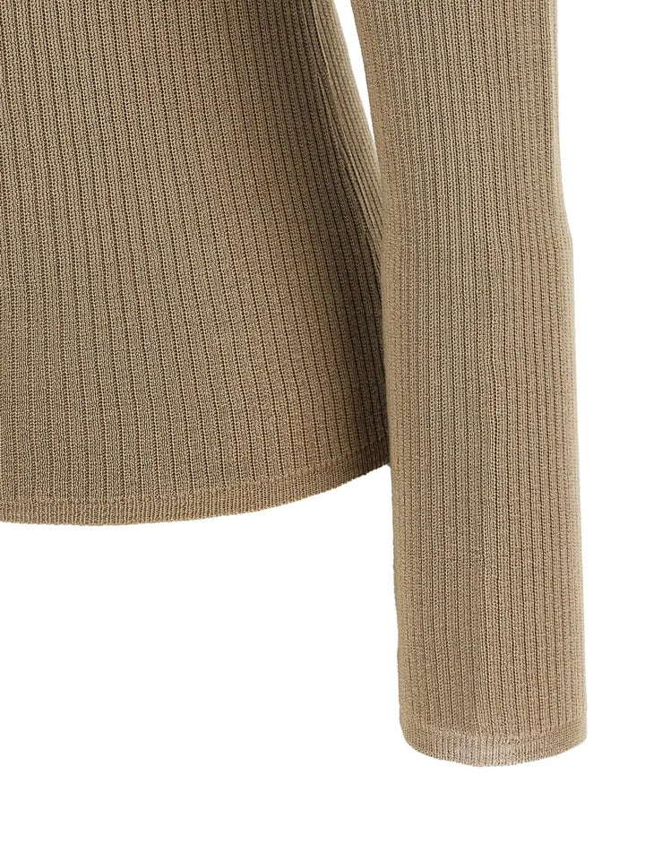 Max Mara Beige Silk Cardigan