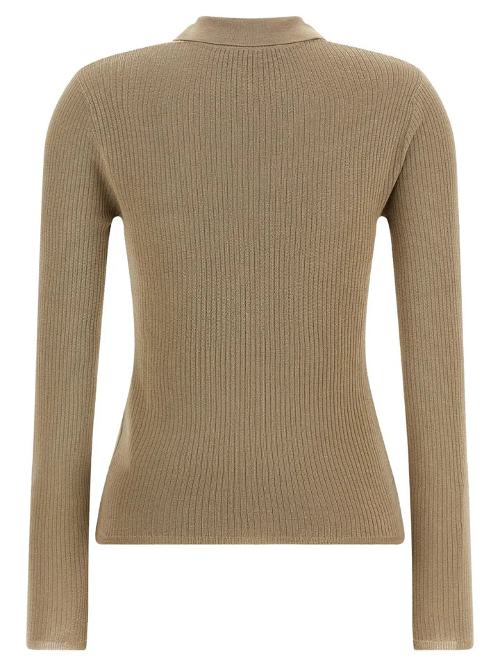 Max Mara Beige Silk Cardigan