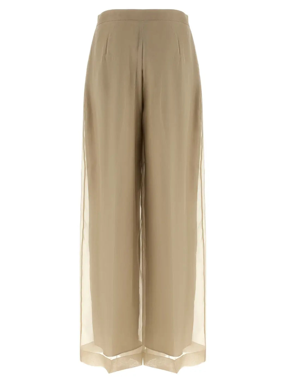 Max Mara Beige Silk Casual Pants
