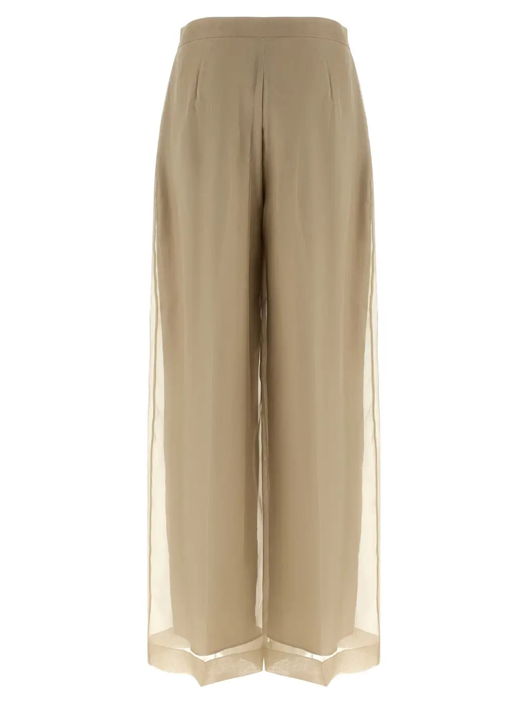 Max Mara Beige Silk Casual Pants
