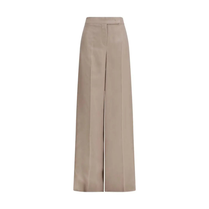 Max Mara Beige Silk Casual Pants