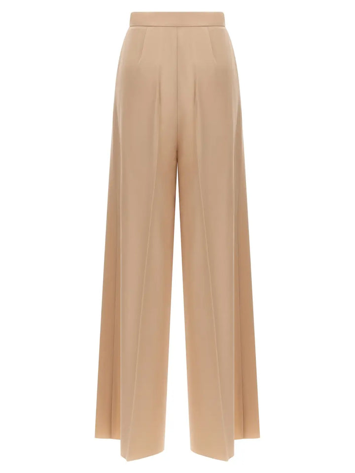 Max Mara Beige Virgin Wool Casual Pants