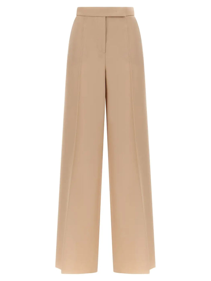 Max Mara Beige Virgin Wool Casual Pants
